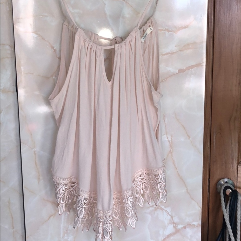 Spaghetti string tank top